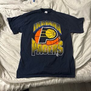 LOGO 7 Yellow and Black Pacers Graphic Tee